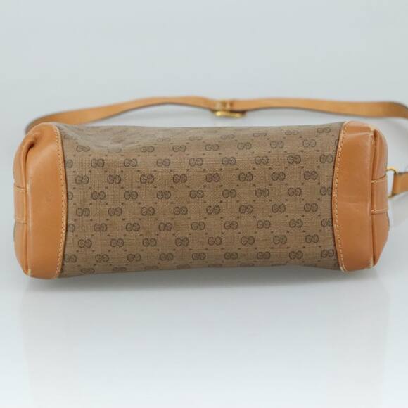 GUCCI Micro GG Supreme Shoulder Bag Pvc Beige Gold - Picture 5 of 16